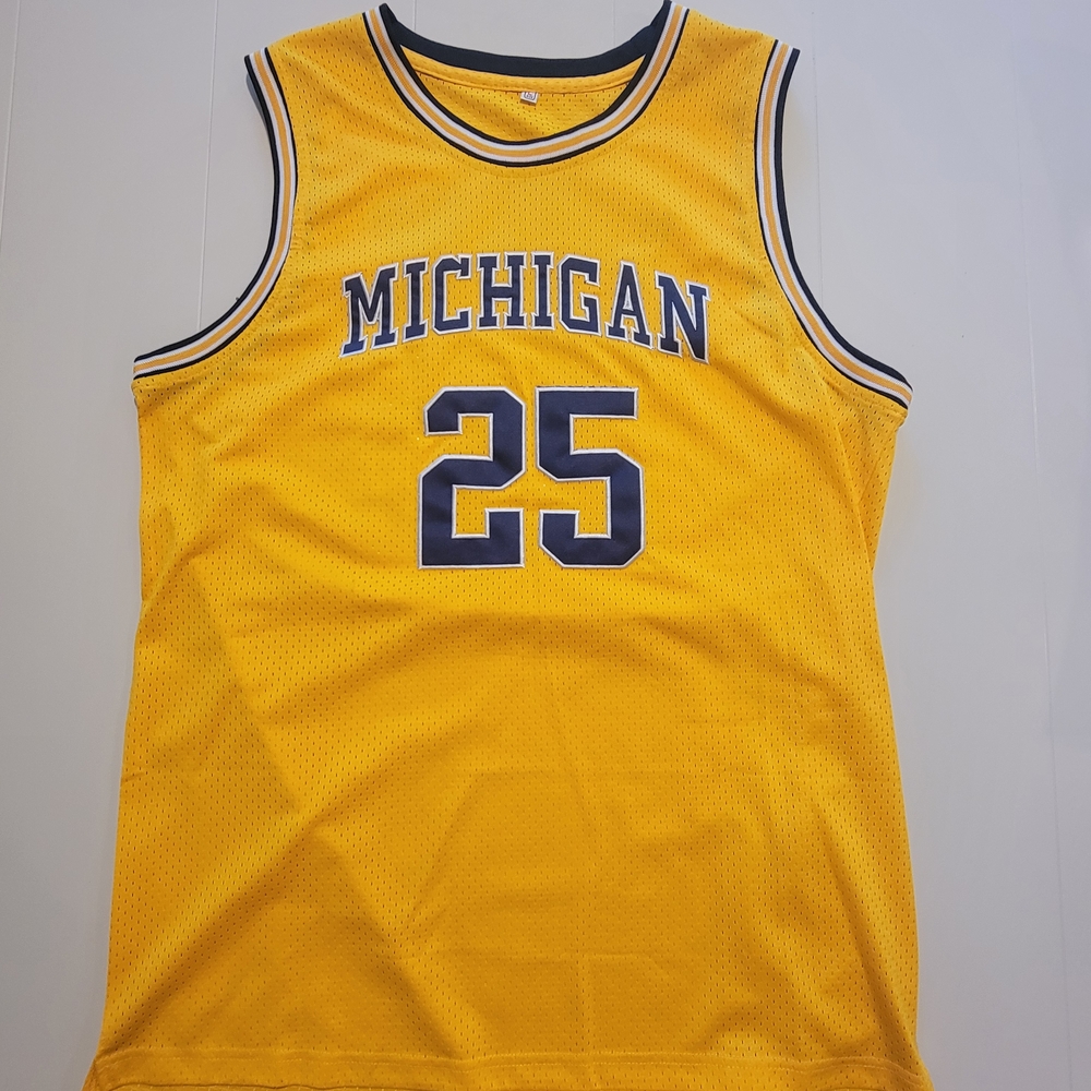 Michigan Yellow Basketball Jersey